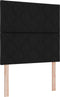 vidaXL - Hoofdbord - met - Diamant - Blokken - in - Zwart - - - 100 - cm - - - Stof