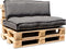 In The Mood Collection Salvador Palletkussens - L120 x B80/40 x H12 cm - Antraciet