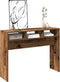 vidaXL - Wandtafel - 105x30x80 - cm - bewerkt - hout - oud - houtkleurig
