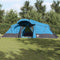 vidaXL - Familietent - met - Ramen - Dome - Blauw - 4-Persoons - Waterdicht