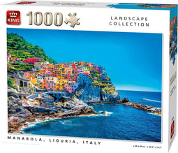 King Legpuzzel Manarola Liguria Italië - 1000 Stukjes - 68 x 49 cm
