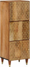 vidaXL - Hoge - kast - 40x33x110 - cm - massief - mangohout