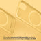 Accezz Hoesje Geschikt voor iPhone 14 Hoesje Siliconen - Accezz Liquid Silicone Backcover met Geschikt voor MagSafe - Geel