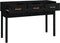 vidaXL - Wandtafel - 114x40x75 - cm - massief - grenenhout - zwart