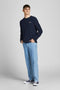 JACK&JONES ORIGINALS JORPAUL TONS KNIT CREW NECK - Heren Trui - Ronde hals - Donkerblauw