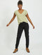 VILA VISCOOP TOP/SU - Dames T-shirt - V-hals - Korte mouwen - Maat XS