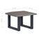 vidaXL - Salontafel - met - natuurlijke - randen - 60x60x40 - cm - acaciahout - grijs