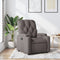 Fauteuil verstelbaar stof taupe