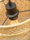 GOOD&MOJO Wandlamp Bhutan - Bamboe Zwart/Naturel - 95x50x55cm - Binnen Scandinavisch,Bohemian