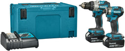 Makita DLX2528TJ - Combiset - DHP489 klopboor DTD173 slagschroevendraaier (in Mbox)