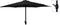 Parasol Zwart Ø300 cm voor Tuin en Terras | met Handig Opdraaisysteem