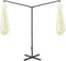 vidaXL - Parasol - dubbel - met - stalen - paal - 600 - cm - zandkleurig