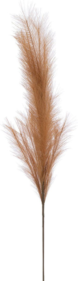 J-Line decoratie tak Plumeau - kunststof - oranje/roest - medium