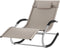 tectake® Ligstoel Taya - Ergonomisch Ligbed met Schommelfunctie - Beige