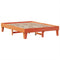vidaXL - Bedframe - zonder - matras - massief - grenenhout - wasbruin - 160x200 - cm