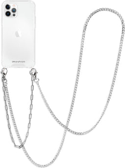 iMoshion Hoesje Geschikt voor iPhone 12 Pro / 12 Hoesje Met Koord - iMoshion Backcover met koord + armband - Ketting - Transparant