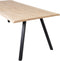 WOOOD Tablo Boomstam Tafel met 2-standen Poot - Eiken - 75x199x90