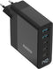 Sitecom CH-1003 - GaN Power Delivery Wandoplader 140 W - 2x USB type-A 3x USB type-C - LED-scherm