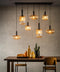 Lucide MALOTO - Hanglamp - 7xE27 - Dimbaar - Amber