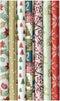 Benza cadeaupapier - Assortiment kerstpapier - 7 rollen 300 x 70 cm multikleur
