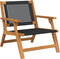 vidaXL - Ligbedden - 2 - stuks - Zwart - 76x67x73,5 - cm - Massief - Acaciahout