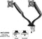 Neomounts NM-D500DBLACK - Bureaumount - Full Motion Dual Desk Mount voor 2x 10-27