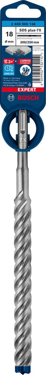 Bosch SDS plus-7X - Hamerboor - 4 snijkanten - Langdurige prestaties