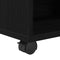 vidaXL - Rollende - Kast - Zwart - Eiken - 46x36x59 - cm - Bewerkte - Hout
