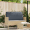 vidaXL - Ligbed - Kussen - voor - Zitting/Rugleuning - Anthraciet - 120x50x12 - cm - Oxford - Stof