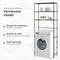 Luft - Opbergrek - 3 planken - Wasmachine en Droger ombouw - 154 cm hoog - 63 cm breed - 30 cm diep