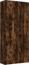 vidaXL - Schoenenkast - 80x35,5x180 - cm - bewerkt - hout - gerookt - eikenkleurig