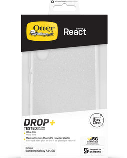 Otterbox Galaxy A34 5G - React-hoesje - Schokbestendig valbestendig antimicrobieel - Stardust