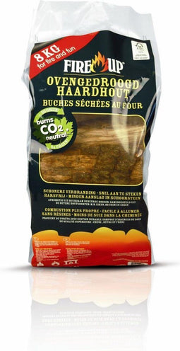 Fire-Up - Ovengedroogd Haardhout - FSC-gecertificeerd - 8 kg