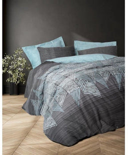 King Reinforced - Dekbedovertrekset - 100% katoen - 240 x 220 cm - Antraciet (2 stuks)