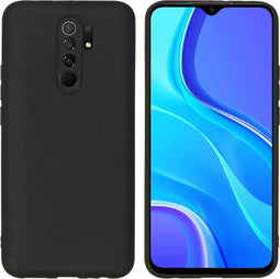 iMoshion Hoesje Geschikt voor Xiaomi Redmi 9 Hoesje Siliconen - iMoshion Color Backcover - Zwart