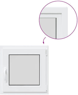 vidaXL - Kelderraam - "RISOR" - 50x50 - cm - draai-kiep - DIN - rechts - wit