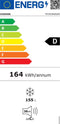 Hisense FV191N4AWD - Vrieskast - 155L - Energieklasse D - Wit
