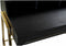 Bureau DKD Home Decor Zwart Metaal Gouden Mangohout (125 x 74 x 93.5 cm)