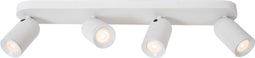Lucide PUNCH - Plafondspot - 4xGU10 - Dimbaar - Wit