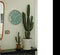 CABANAZ - klok, glas, plastic rand, doorsnede 30 cm, WALL CLOCK, groen