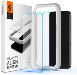 Spigen AGL01802 - Full Cover Glass - 9H gehard glas - voor iPhone 12 / 12 Pro (2 stuks)