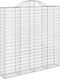 vidaXL - Schanskorven - 3 - st - gewelfd - 200x30x200/220 - cm - ijzer