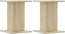 vidaXL - Speakerstandaards - 2 - st - 30x30x40 - cm - bewerkt - hout - sonoma - eiken