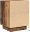vidaXL - Nachtkastje - met - LED-verlichting - 38x34x50 - cm - oud - hout