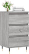 vidaXL - Dressoir - 40x35x70 - cm - bewerkt - hout - grijs - sonoma