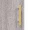 vidaXL - Nachtkastje - 40x40x50 - cm - bewerkt - hout - grijs - sonoma - eikenkleurig