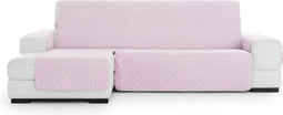Hoes voor chaise longue met korte armleuning links Eysa MONTBLANC Roze 100 x 110 x 240 cm