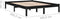 vidaXL - Bedframe - massief - hout - zwart - 180x200 - cm