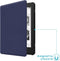 imoshion E-reader Hoesje - Geschikt voor Tolino Page 2 - Slim Hard Case Sleepcover Bookcase - Donkerblauw