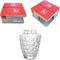 Cosy&Trendy Chiara Blue Serviesset - inclusief ONA Drinkglazen (22CL) - 18 delig - 6 Persoons - Zomers Tafelservies - Vaatwasserbestendig